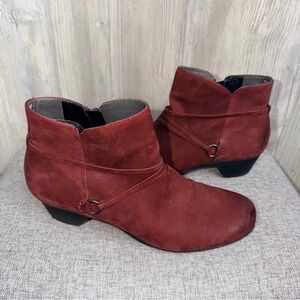 Abeo Maya B.I.O. System Orthopedic Ankle Boots Burgundy